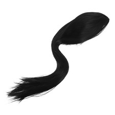  1 pacco parrucche nere lunghe