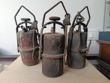 Lotto 3 Antiche Lampade A Carburo