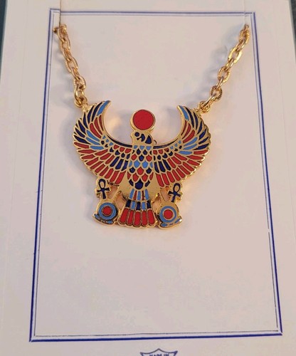 Egyptian horus falcon necklace - falcon,