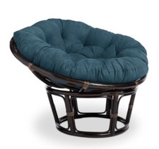 Midnight Blue Papasan Chair