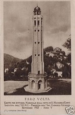 # S. MAURIZIO (Como): FARO VOLTA - eretto per sottoscriz. sulla vetta del monte