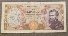 10000 LIRE MICHELANGELO 15/02/1973 MB+