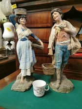Coppia di contadini terracotta