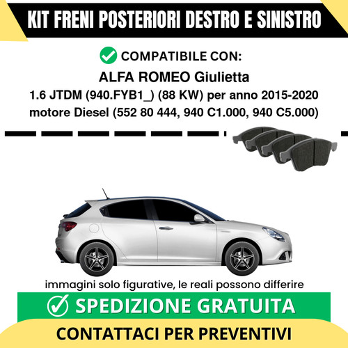 Pastiglie freno posteriori - pastiglie,