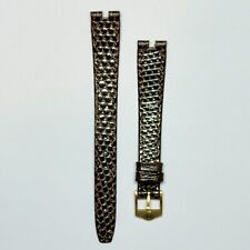 Cinturino Orologio Lucertola Marrone Scura Originale Gucci 13mm