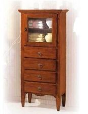 MOBILE VETRINA CON 4 CASSETTI IN LEGNO MASSELLO VARIE FINITURE x SOGGIORNO FE736