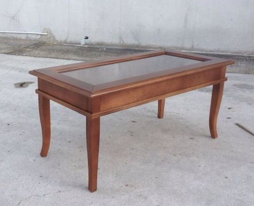 Tavolino bacheca basso arte - tavolino,
