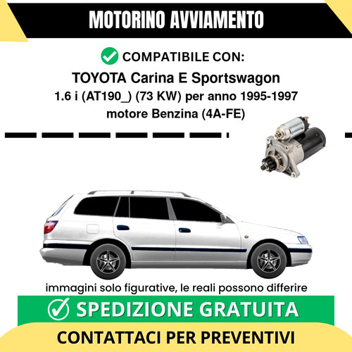 Motorino avviamento toyota - avviamento,