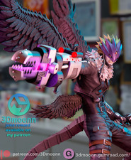 BEELZEMON, DIGIMON TAMERS, FIGURA, FAN ART, STAMPA 3D, STATUA, 3DMOONN, MFW