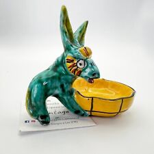 Asinello in ceramica Deruta Mas Asino in miniatura Vintage Souvenir Amalfi '60