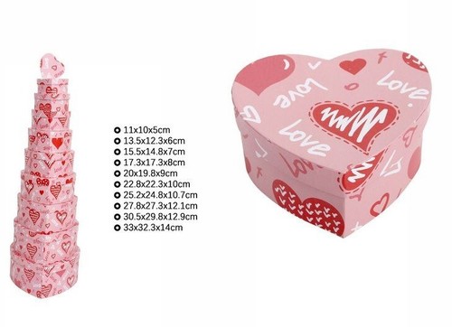 Set pezzi scatole box per - 10,