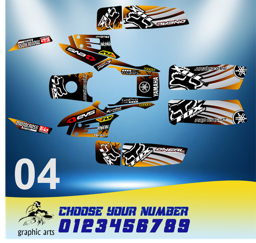 Kit grafica yamaha warrior 350 - yamaha,