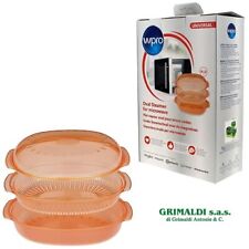 VAPORIERA OVALE UNIVERSALE PER COTTURA AL VAPORE FORNO A MICROONDE WPRO STM250