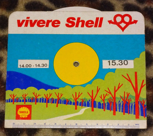 Disco orario shell vintage - shell,