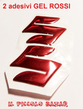 2 Adesivi SUZUKI "S" ROSSI GEL