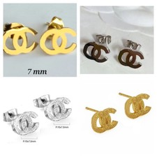 Orecchini Piccoli 7 Mm Colore Oro Argento Diamantini Donna bigiotteria 2025