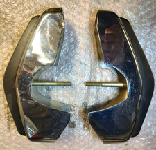 Rostri Originali Paraurti Anteriori FIAT 128 in Metallo Cromato New Old Stock !