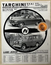 Rara Pubblicità ROVER 2000 TC & LAND-ROVER 1968