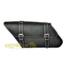 Borsa destra in pelle nera per
