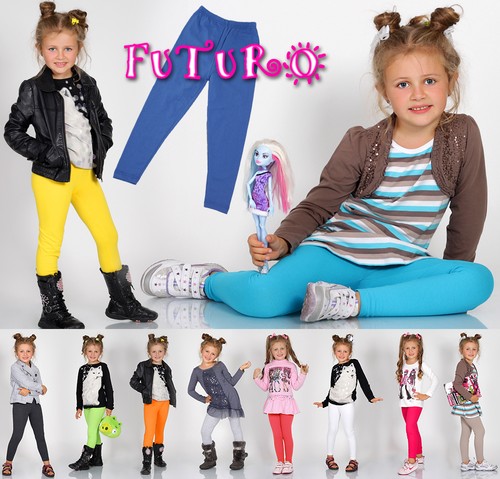 Leggings bambina cotone caldo