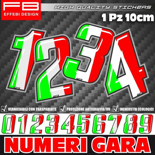 Adesivi stickers numero gara - stickers,