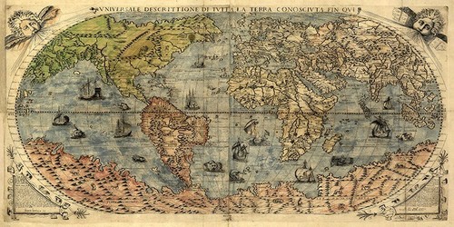 Quadro mappa terra mappamondo - quadro,