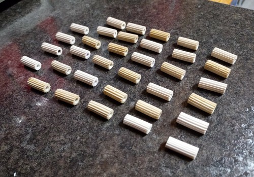 One white rod end - end, for