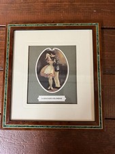 STAMPA Incorniciata Art Deco LA RAGAZZA OLANDESE vintage anni 40-50