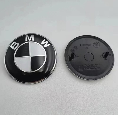 Bmw emblema cofano nero - 82, mm