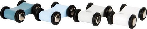Blue wooden car marble track - wooden,