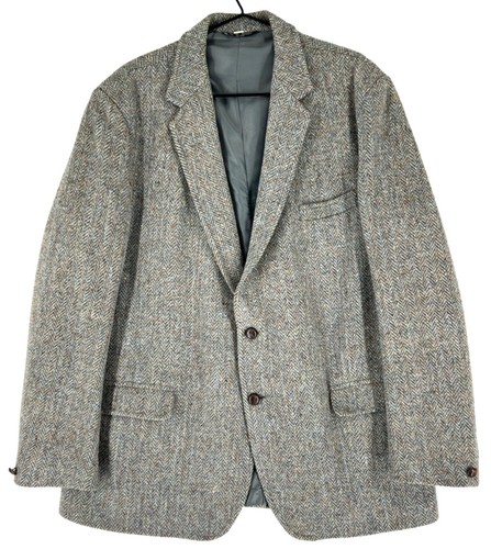 Vintage harris tweed blazer - tweed, da