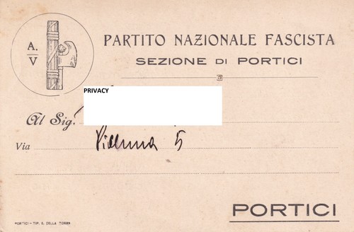 Cartolina partito nazionale - cartolina,