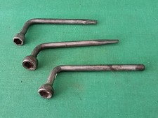 LOTTO 3 CHIAVI VINTAGE RUOTA RUOTE MM 17 - 19 BULLONI FIAT 500 126 127. CP82