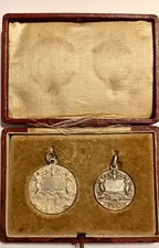2 RARISSIME medaglie argento 800 ‰ del Giubileo 1925 di Papa Pio XI originali. 
