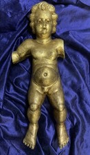 Antico Putto In Legno Dorato