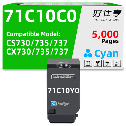 71c10c0 cartuccia toner ciano - cartuccia,