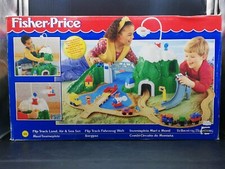 Play Set gioco vintage Fisher Price flip track Mari Monti Air Sea Circuito