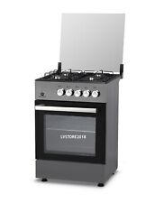 Cucina a Gas 60 - 4 Fuochi Forno a Gas GRIGIO SCURO TORTORA Staylux LF66GG-40F