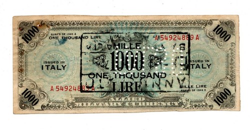 1000 lire 1943 - 1943/a/a, occupazione