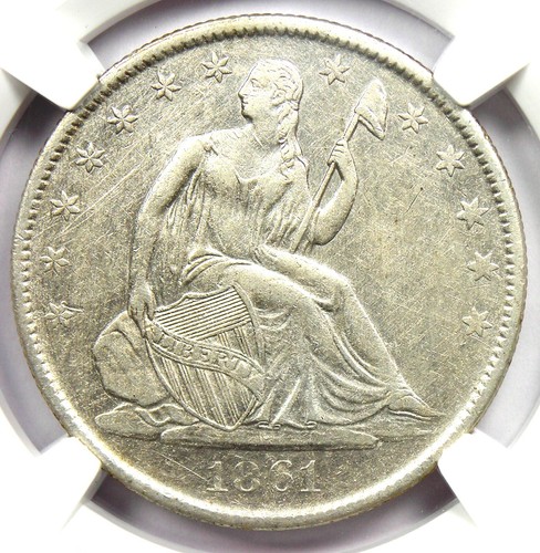 1861 mezzo dollaro liberty - 1861-o,