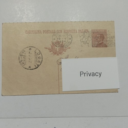 Cartolina postale viaggiata - cartolina,