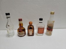 Lotto di 5 mini bottiglie in