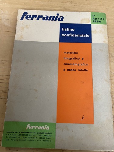Ferrania listino confidenziale - listino,