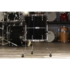 Pearl Masters Maple Tom da pavimento completo MCT 16x16 in #841 nero argento vivo