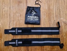 Polsiere palestra fasce polsi crossfit powerlifting bodybuilding ANIMAL AMBITION