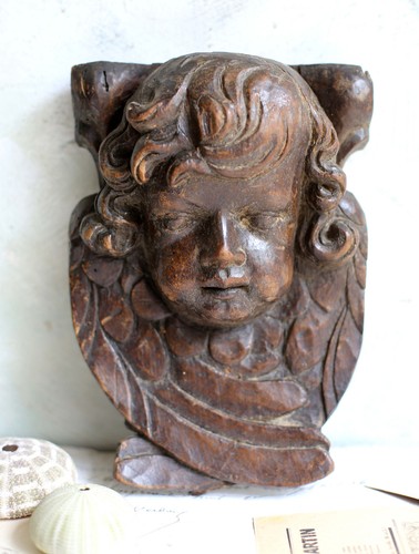 Baroque putti fragment antique - fragment,