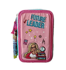 Astuccio Scuola 3 Zip Barbie