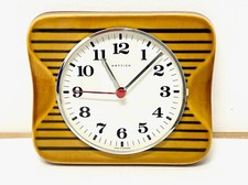 Orologio da parete in ceramica | vintage anni 70 | design Hettich | Germania