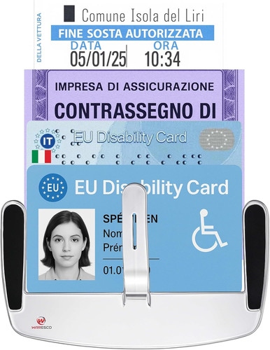 Supporto carta parabrezza - supporto,
