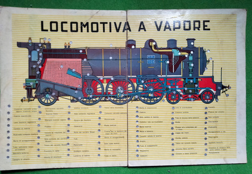 Antica locomotiva vapore - a,
